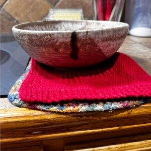 McCarty’s Pottery Rustic Brown Ceramic Art Bowl with Organic Glaze